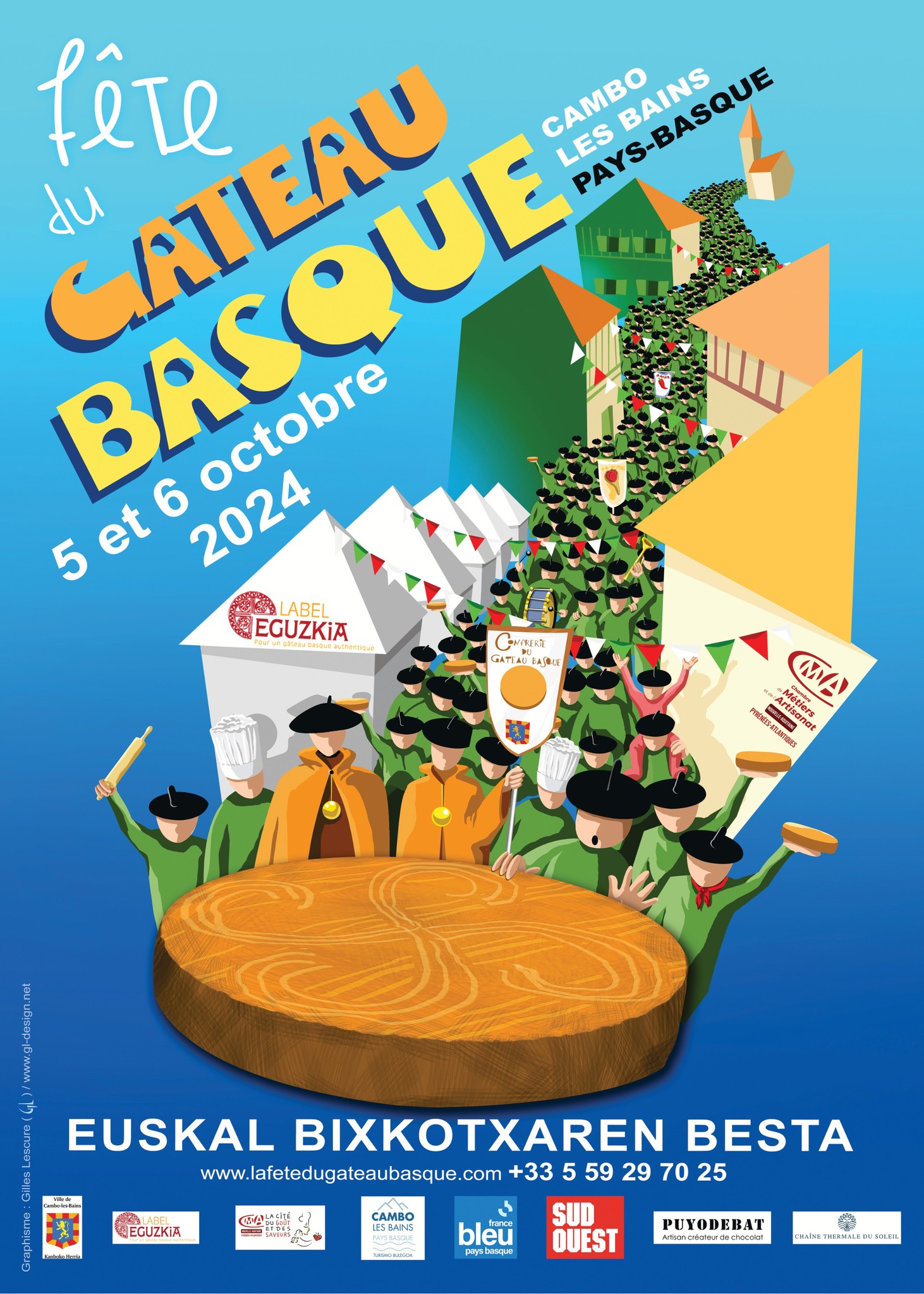 Affiche gateau basque