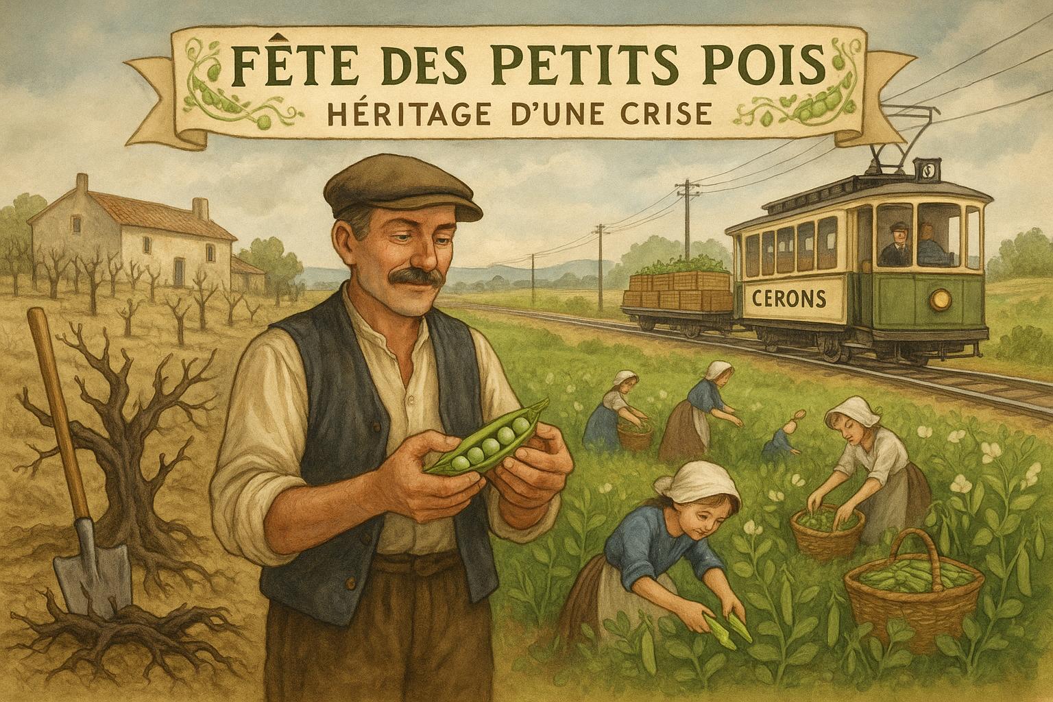 Fete des petits pois illustration